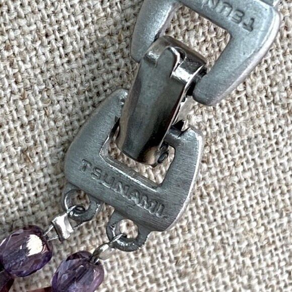Tsunami Brand Double Strand Amethyst Beaded Necklace - Picture 3 of 4